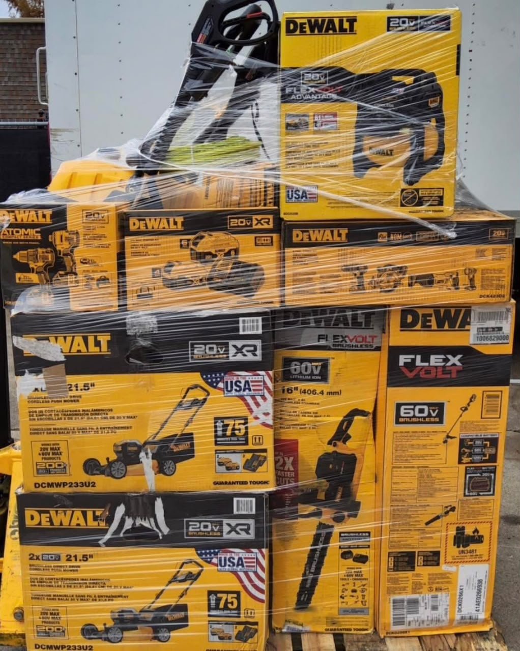 dewalt tools pallets for sale